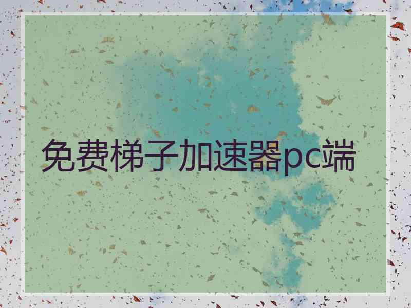 免费梯子加速器pc端