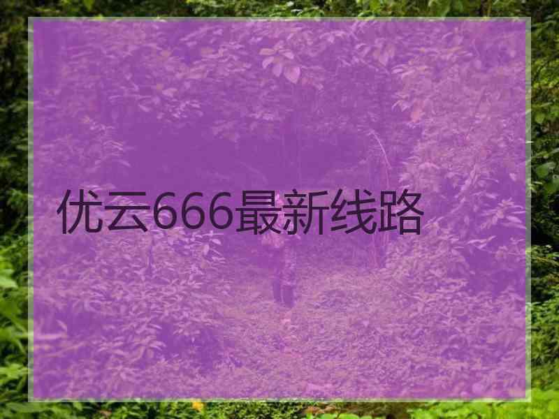 优云666最新线路