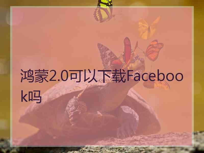 鸿蒙2.0可以下载Facebook吗