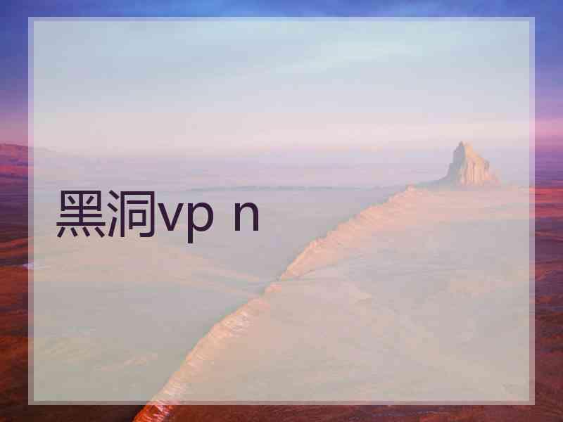 黑洞vp n