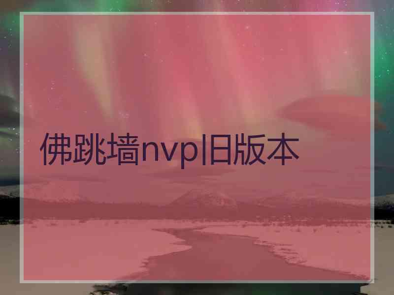 佛跳墙nvp旧版本