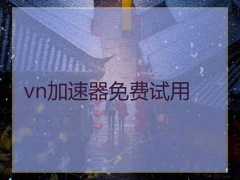 vn加速器免费试用