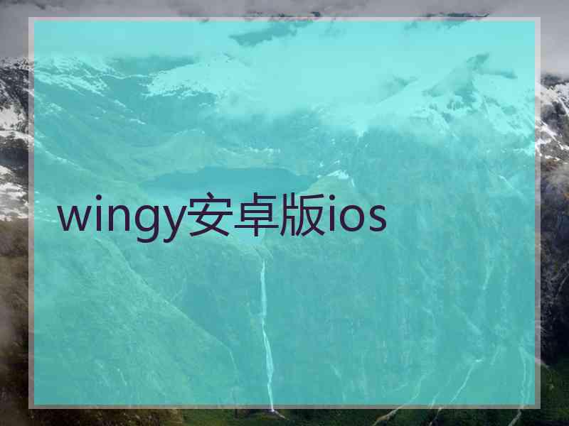 wingy安卓版ios