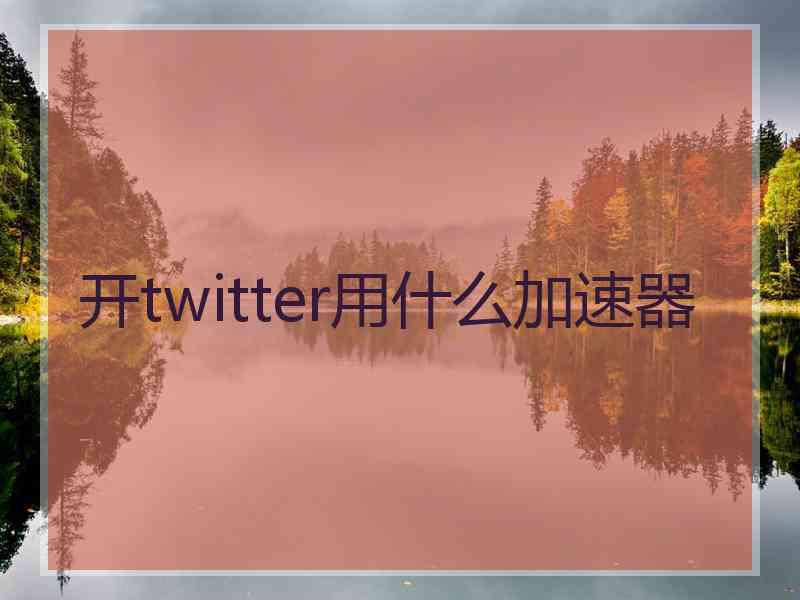 开twitter用什么加速器