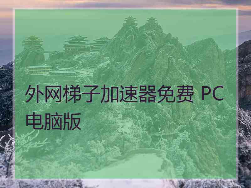 外网梯子加速器免费 PC电脑版