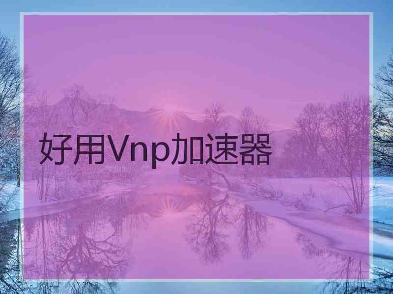 好用Vnp加速器