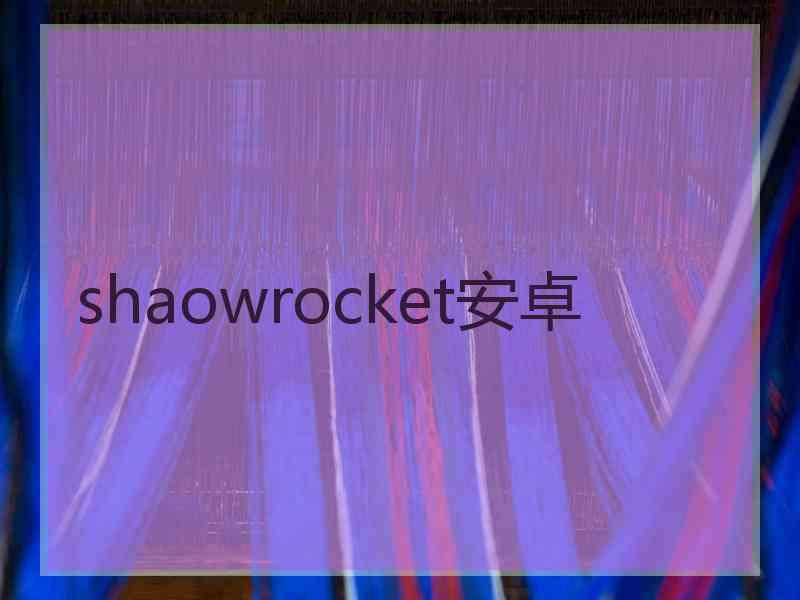 shaowrocket安卓