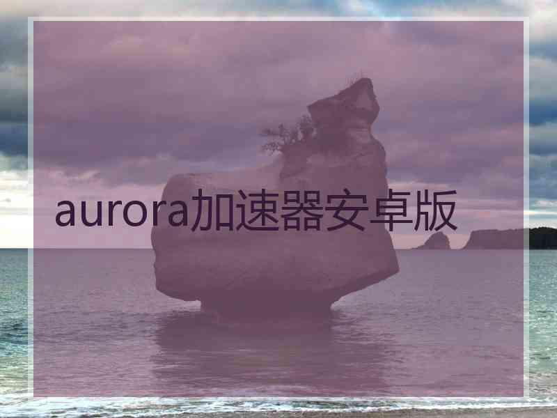 aurora加速器安卓版