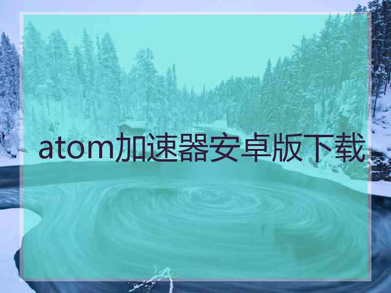 atom加速器安卓版下载