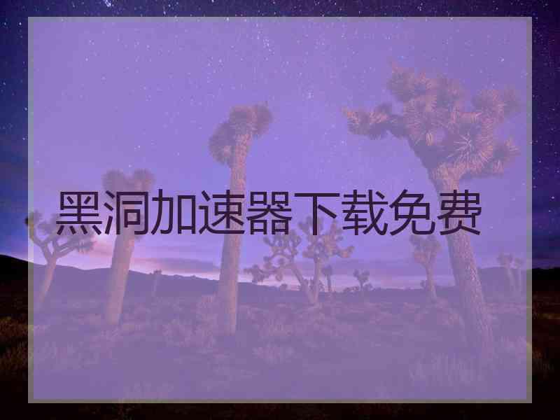 黑洞加速器下载免费