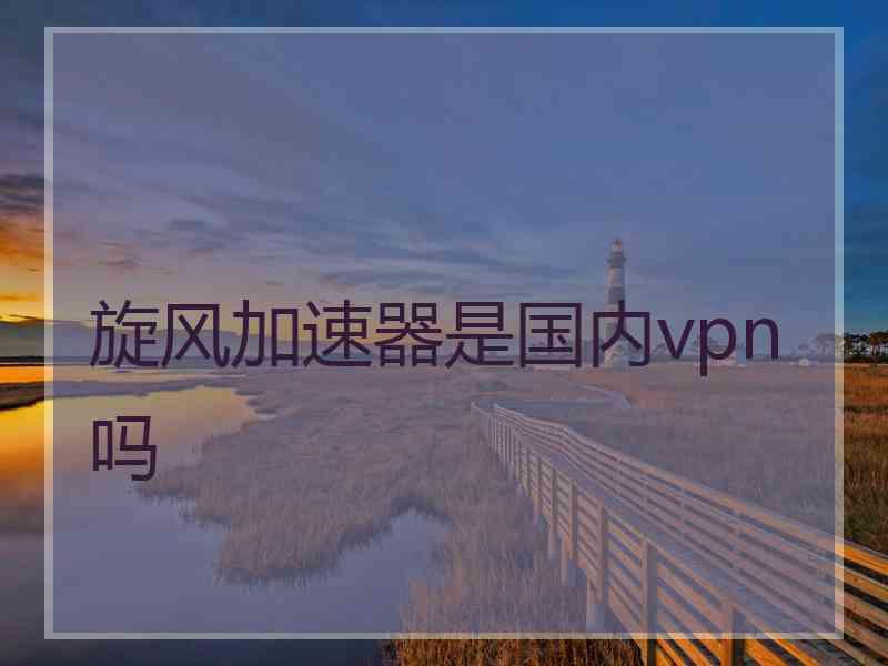 旋风加速器是国内vpn吗