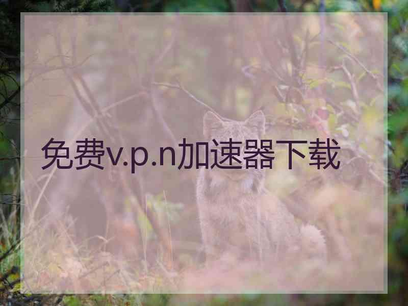 免费v.p.n加速器下载