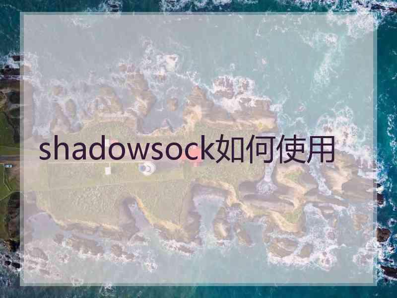 shadowsock如何使用