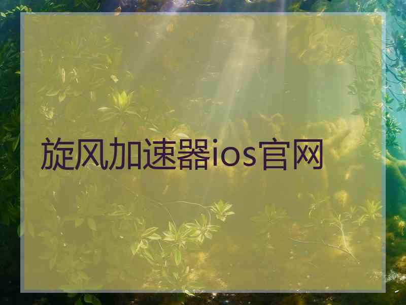 旋风加速器ios官网