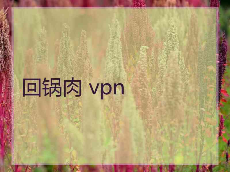 回锅肉 vpn