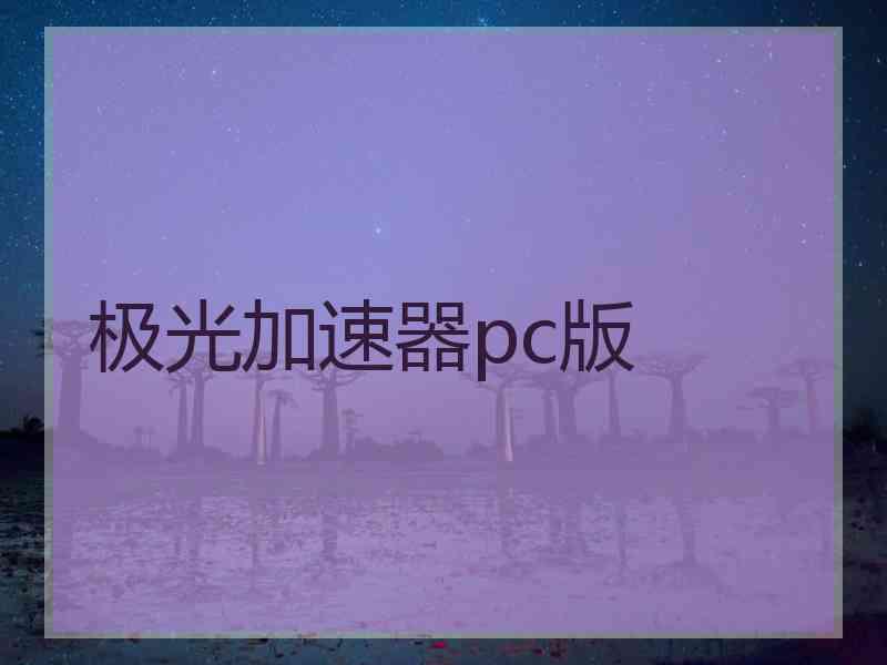 极光加速器pc版