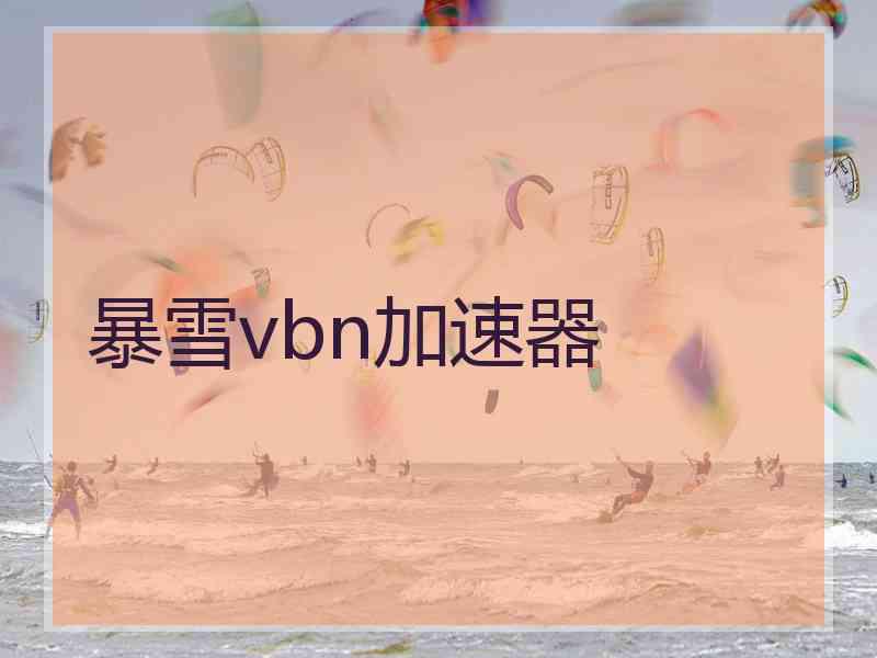 暴雪vbn加速器