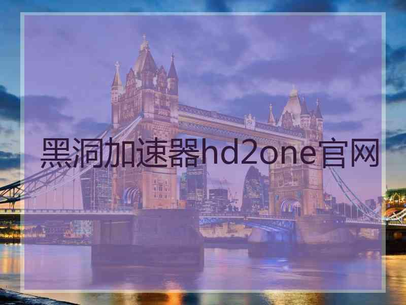 黑洞加速器hd2one官网