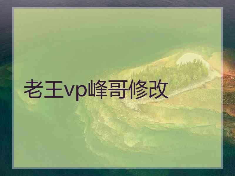 老王vp峰哥修改