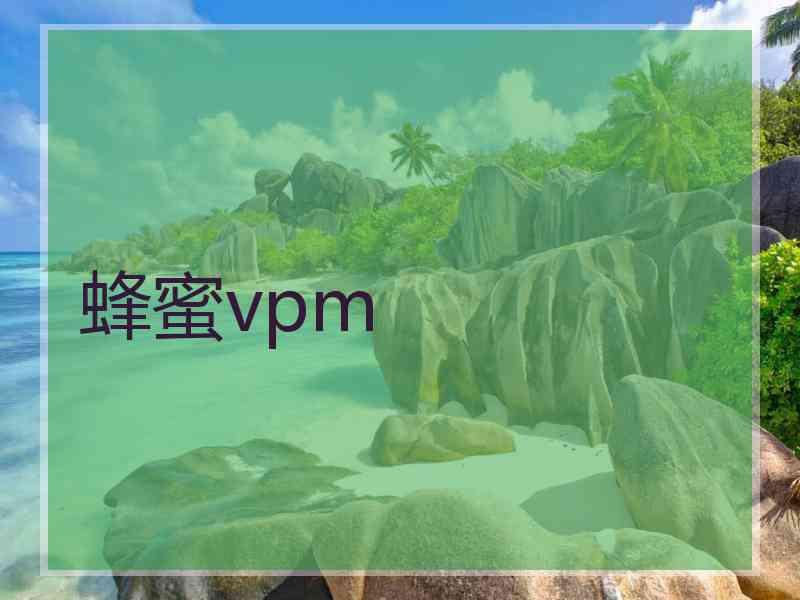 蜂蜜vpm