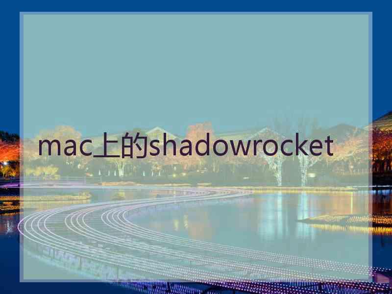 mac上的shadowrocket