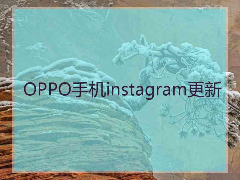 OPPO手机instagram更新