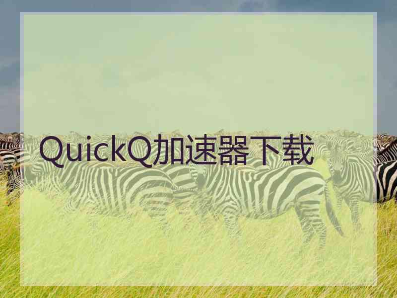 QuickQ加速器下载