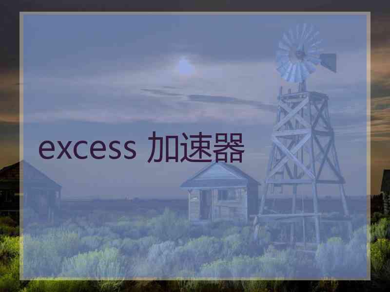 excess 加速器