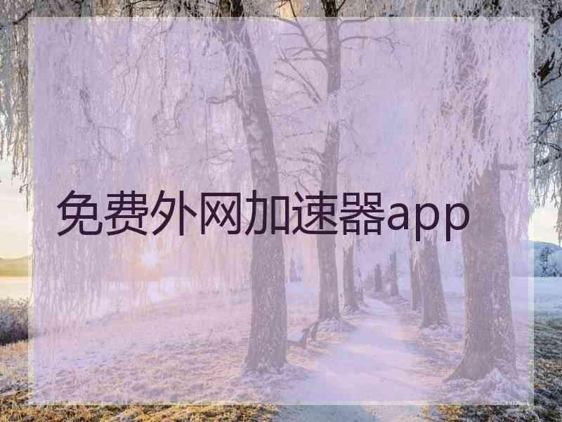 免费外网加速器app