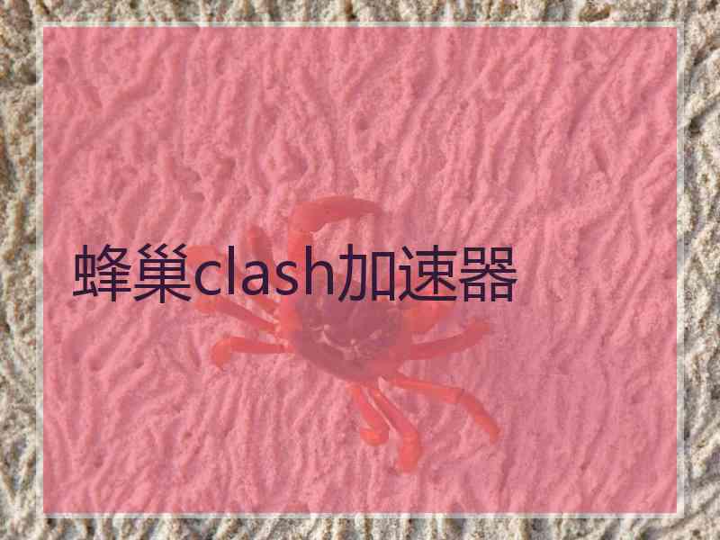 蜂巢clash加速器