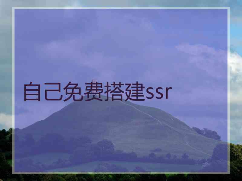 自己免费搭建ssr