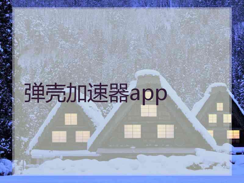 弹壳加速器app